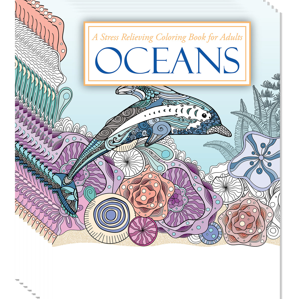 Ocean Color by Numbers for Adults : Mosaic Coloring Book Stress