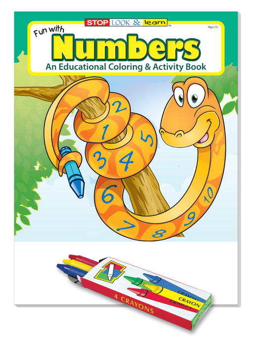 25 Pack - Fun With Numbers Kid's Educational Coloring & Activity Books
