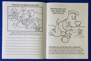 Inside pages of I Love My World kids coloring and activity book