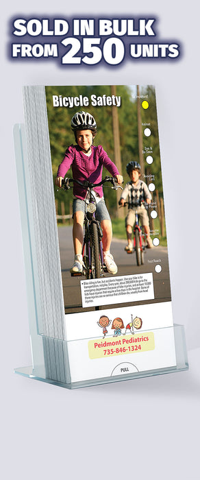 ZoCo - Bicycle Safety Slide Charts (Qty 250) - Customize with Your Imprint