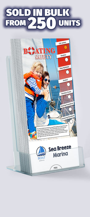 ZoCo - Boating Safety Slide Charts (Qty 250) - Customize with Your Imprint