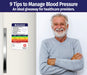 ZoCo - Managing Blood Pressure Laminated Card w/ Magnet & Marker - Custom Safety Magnets