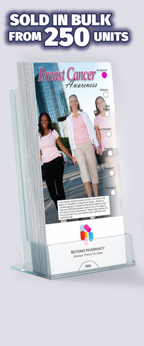 ZoCo - Breast Cancer Awareness Slide Charts (Qty 250) - Customize with Your Imprint