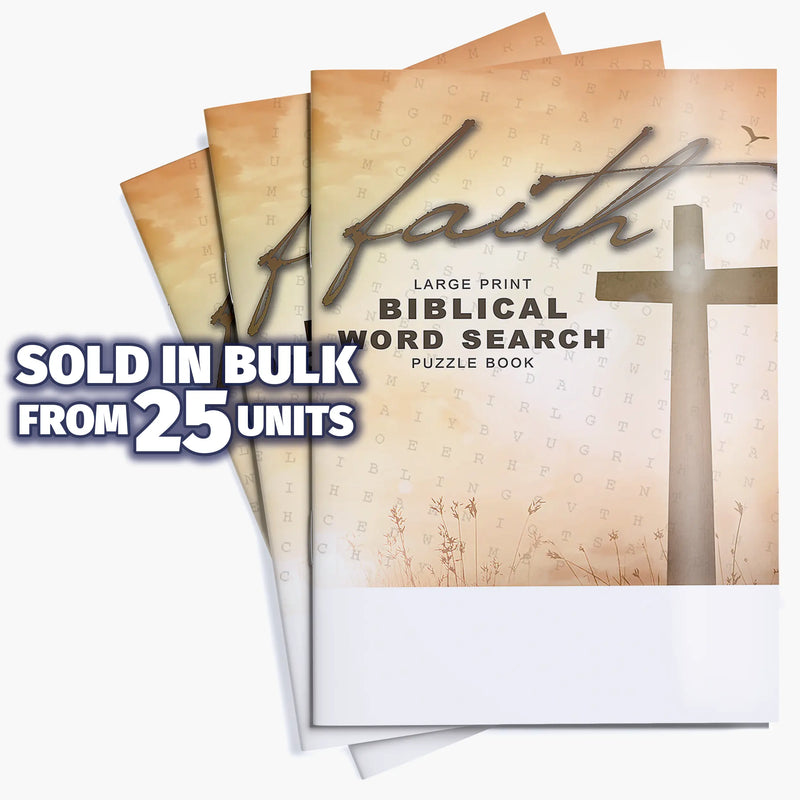 Large Print Bible Word Search Puzzle Books - 8" x 10.5"