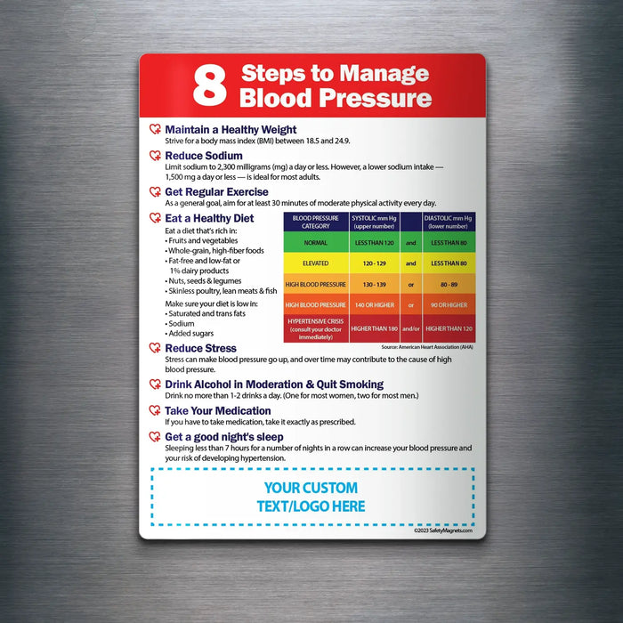 Managing Blood Pressure - Magnet - (Min.Qty 100)