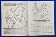 Inside pages of Practice Fire Safety kids coloring and activity book