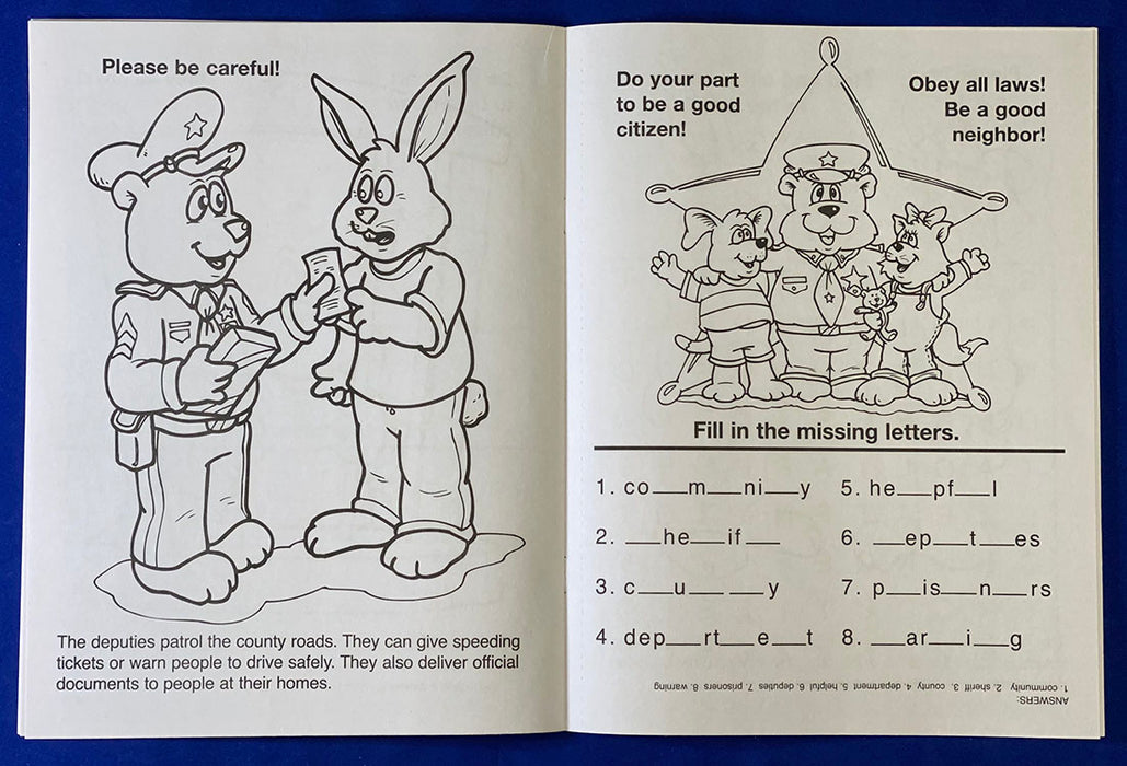 ZoCo - Your Sheriff is Your Friend - Coloring & Activity Books