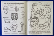Kids X-ray coloring book inside pages about medical imaging and what to expect