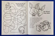 After School Safety activity book pages with maze and safety lessons