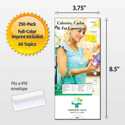 Calories, Carbs & Fat Counting Slide Charts