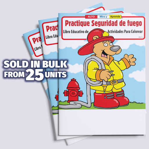 ZoCo - Practice Fire Safety (Spanish Version) - Coloring & Activity Books