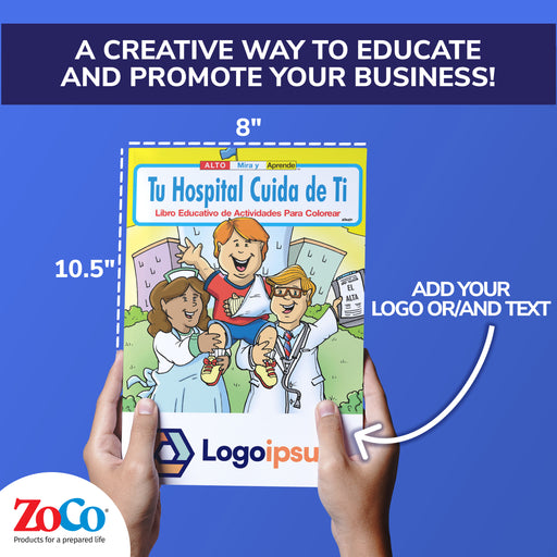 ZoCo - Your Hospital Cares About You (Spanish Version) - Coloring & Activity Books