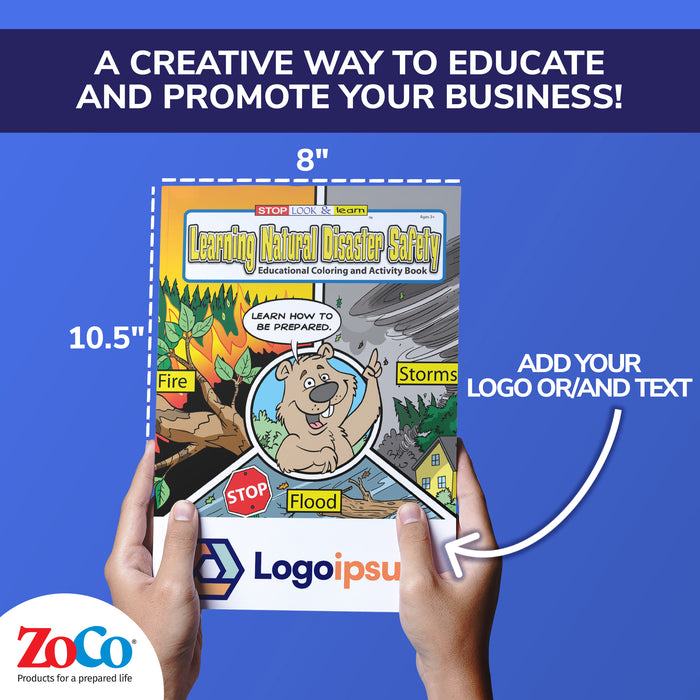 ZoCo - Learning Natural Disaster Safety - Coloring & Activity Books