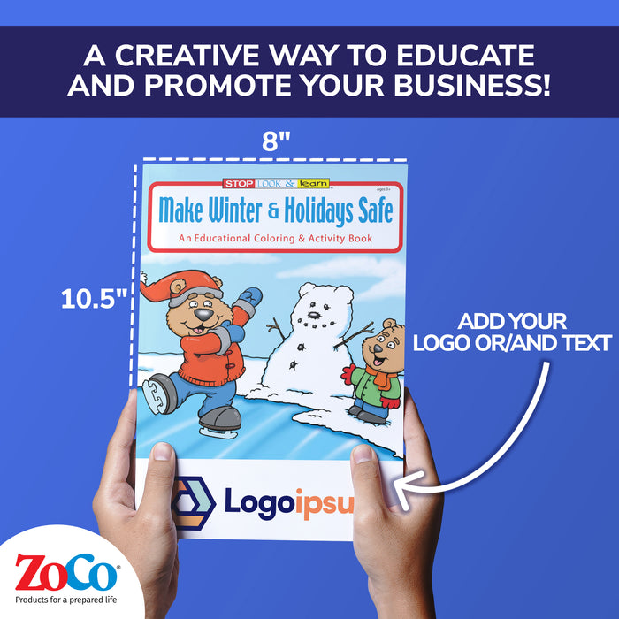 ZoCo - Make Winter and Holidays Safe - Coloring & Activity Books