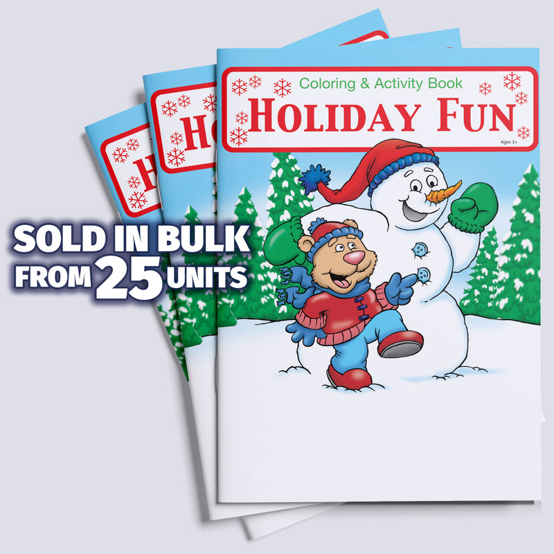 Holiday Fun - Kids Coloring & Activity Books - 8" x 10.5"