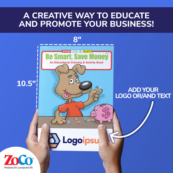 ZoCo - Be Smart, Save Money - Coloring & Activity Books