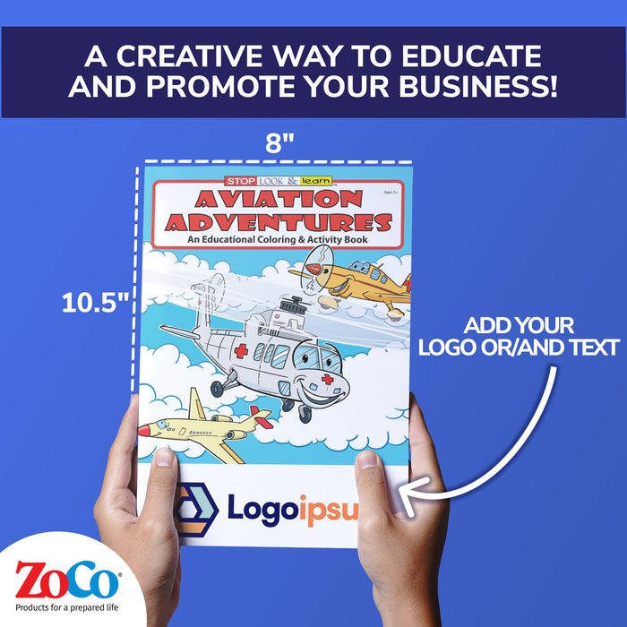 ZoCo - Aviation Adventures - Coloring & Activity Books