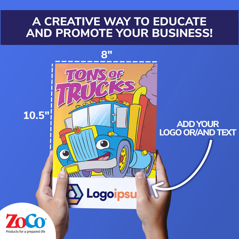 ZoCo - Tons of Trucks - Coloring and Activity Books