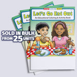 Restaurant coloring book for kids