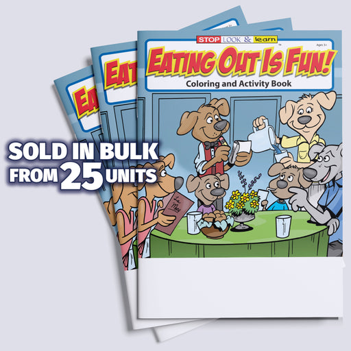 ZoCo - Eating Out is Fun - Coloring & Activity Books - Restaurant Gift for Kids