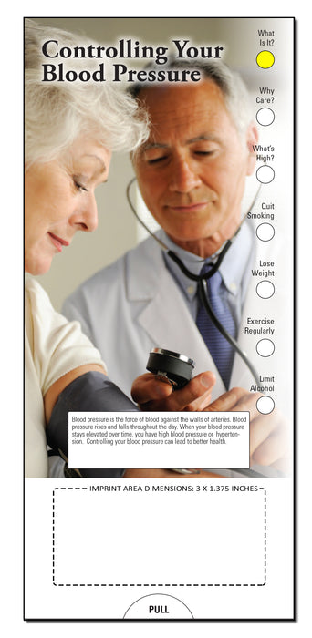 Controlling Your Blood Pressure Slide Chart (Qty 250) - Free Customization