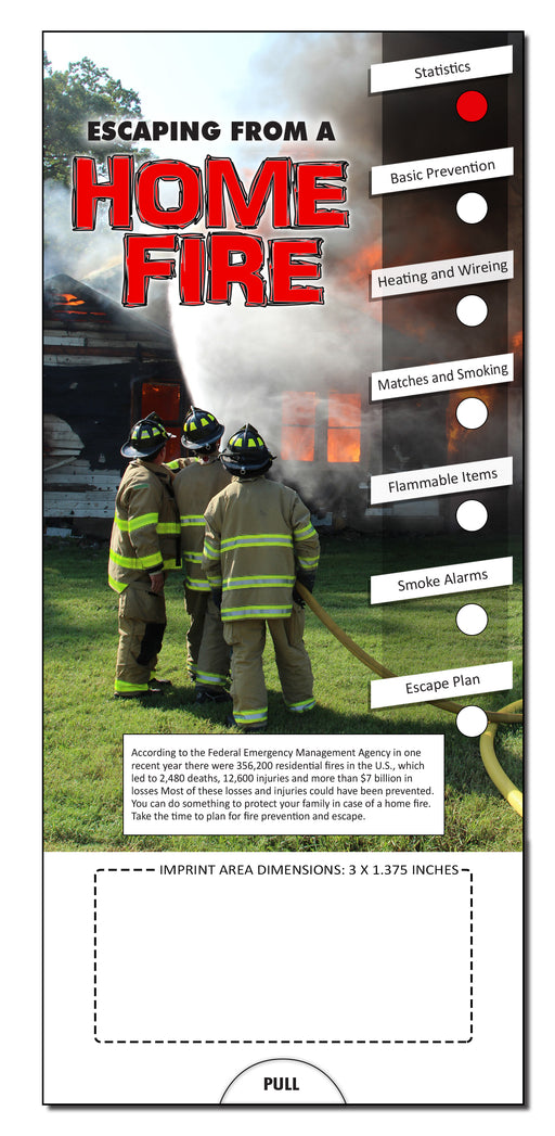 Escaping From A Home Fire Slide Chart (Qty 250) - Free Customization