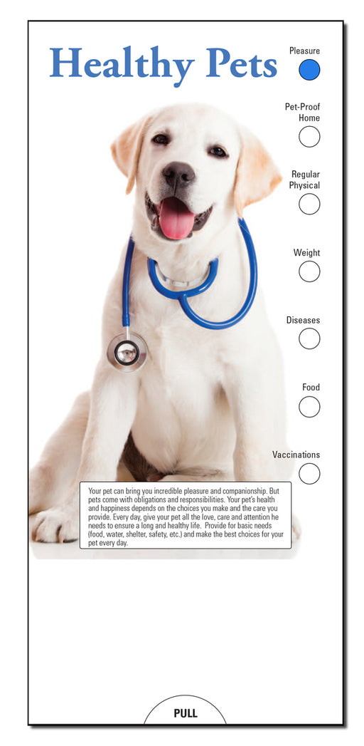 Healthy Pets Slide Charts (Qty 250) - Customize with Your Imprint