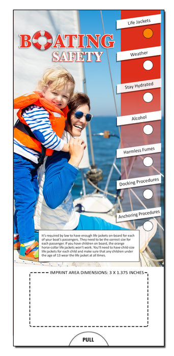 Boating Safety Slide Chart (Qty 250) - Free Customization