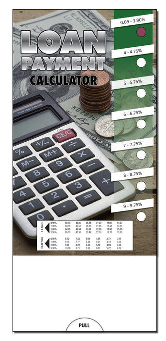 Loan Payment Calculator Slide Charts (Qty 250) - Customize with Your Imprint