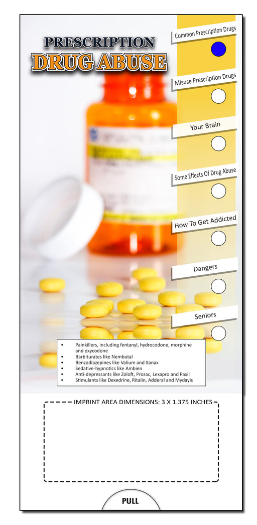 Prescription Drug Abuse Slide Chart (Qty 250) - Free Customization