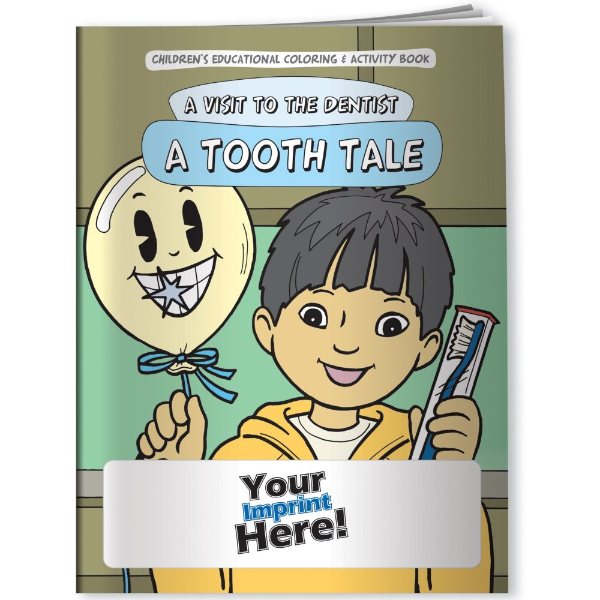CUSTOM COLORING BOOKS - A Visit to the Dentist: A Tooth Tale (300 min qty)