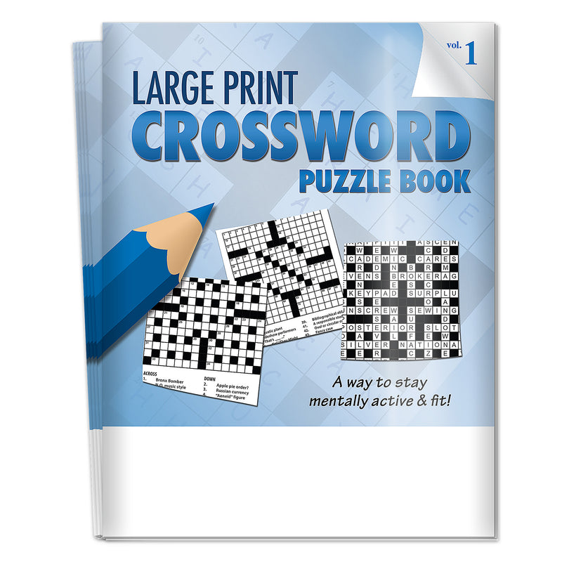 Large Print Crossword Puzzle Books in Bulk (Vol. 1) - 8" x 10.5"