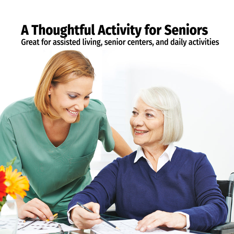 Woman assisting an elderly woman with a task, suitable for assisted living or senior centers.
