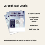 Large Print Word Search Puzzle Books Bulk 25 Pack