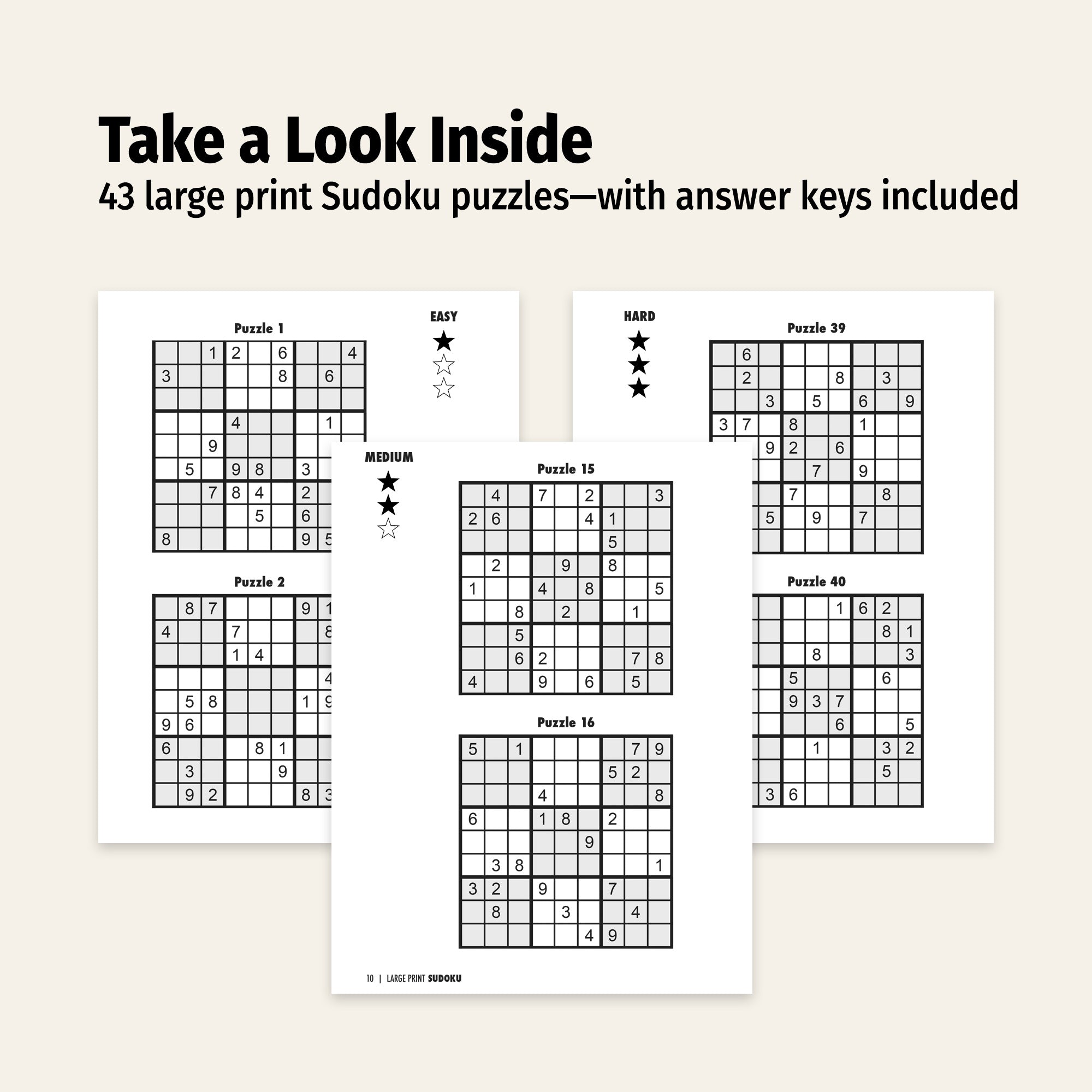Large Print Sudoku Puzzle Books in Bulk - Add Your Imprint — ZoCo