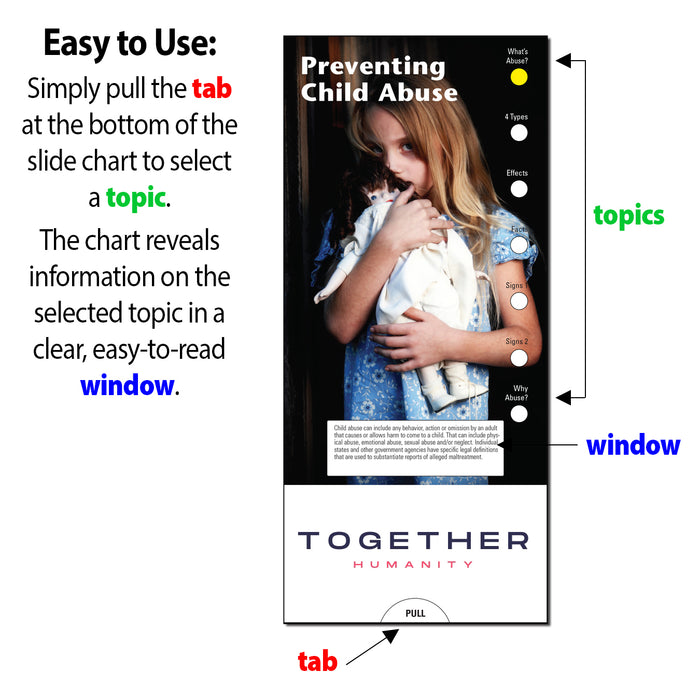 Preventing Child Abuse Slide Charts (Qty 250) - Customize with Your Imprint
