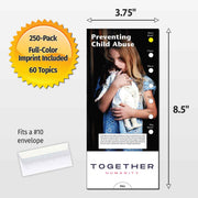 Preventing Child Abuse Custom Slide Charts - 3.75 x 8.5 - Min Qty 250