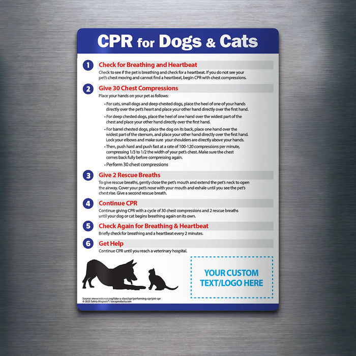 CPR for Dogs & Cats Custom - Magnets - (Min.Qty 100)