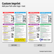 First Aid for Infants & Children – Custom Laminated Cards