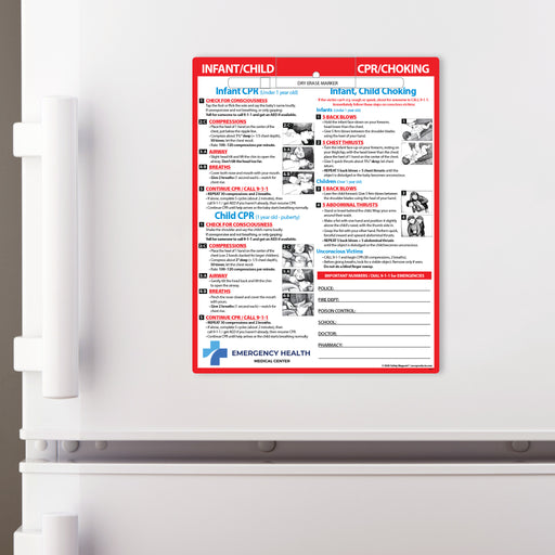 CPR & Choking (Infants & Children) – Custom Laminated Cards with Markers