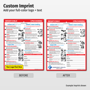 CPR & Choking (Infants & Children) – Custom Laminated Cards with Markers