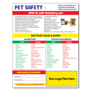 Pet Safety & CPR – Custom Laminated Cards – 8.5 x 11 – Minimum 100