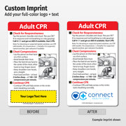 Adult CPR – Custom Safety Magnets® – 3 x 5 – Minimum 100
