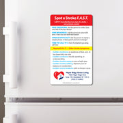 FAST Stroke Signs – Custom Safety Magnets® – 3 x 5 – Minimum 100