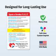FAST Stroke Signs – Custom Safety Magnets® – Made in the USA