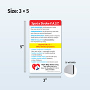 FAST Stroke Signs – Custom Safety Magnets® – 3 x 5 