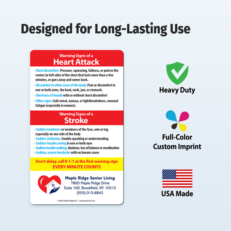 Product label with warning signs of heart attack and stroke, brand logos, and text on a light blue background.
