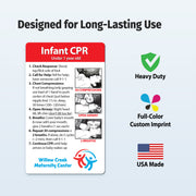 Infant CPR – Custom Safety Magnets® – 3 x 5 – Minimum 100