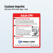 Adult CPR Steps — Custom Safety Magnets — 4 × 5 — Minimum 100