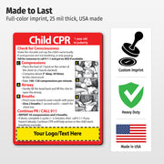 Child CPR — Custom Safety Magnets — 4 × 5 — Minimum 100